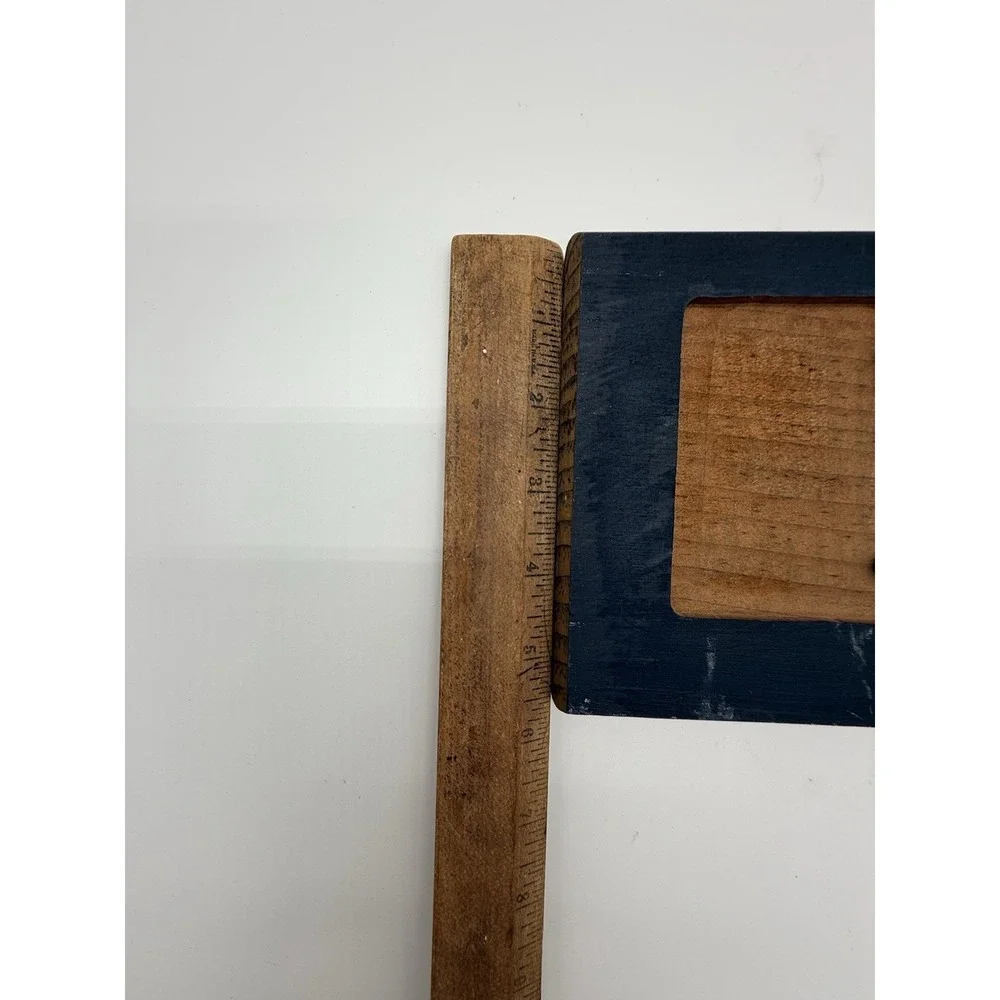Vintage I ❤️USA Red & Blue Wooden Sign Wall Sign 19.5 X 6